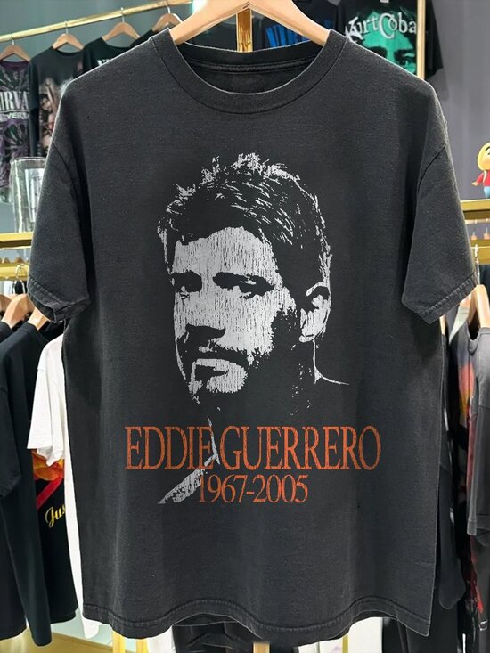 Erica H Other - Eddie Guerrero Heavyweight Black T-shirt